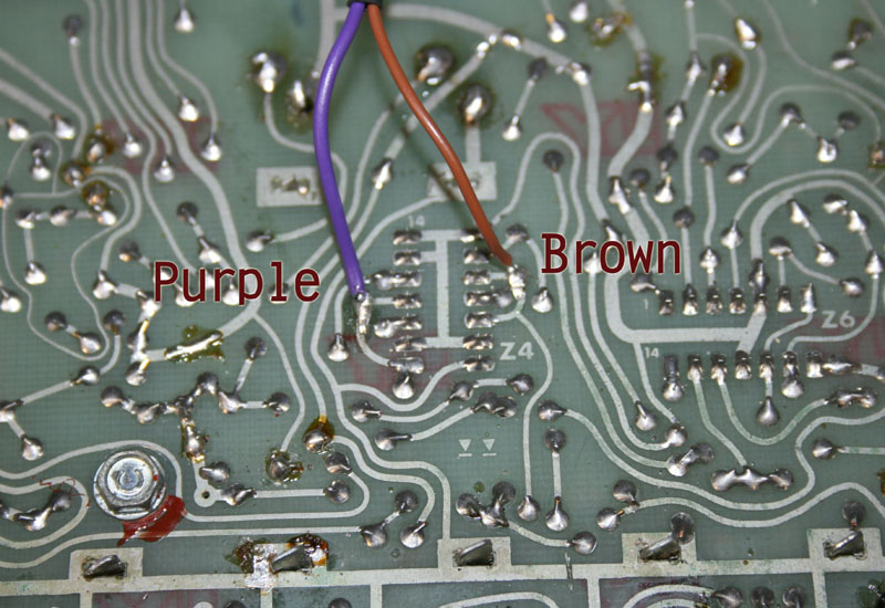 Purple and Brown Wires