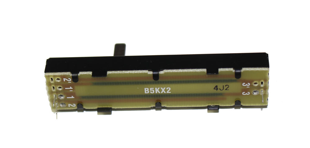 Slide potentiometer, 5KBx2, 45mm