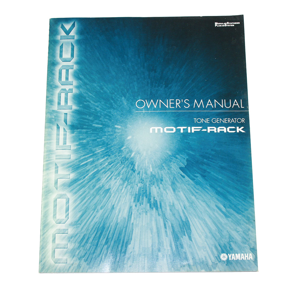 Owner's Manual, Yamaha Motif-Rack