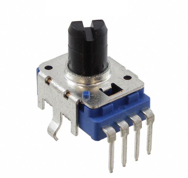 Potentiometer, 100KB rotary, with center detent