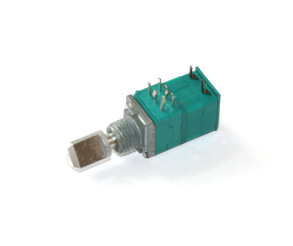 Potentiometer, 10KBx2 rotary with switch