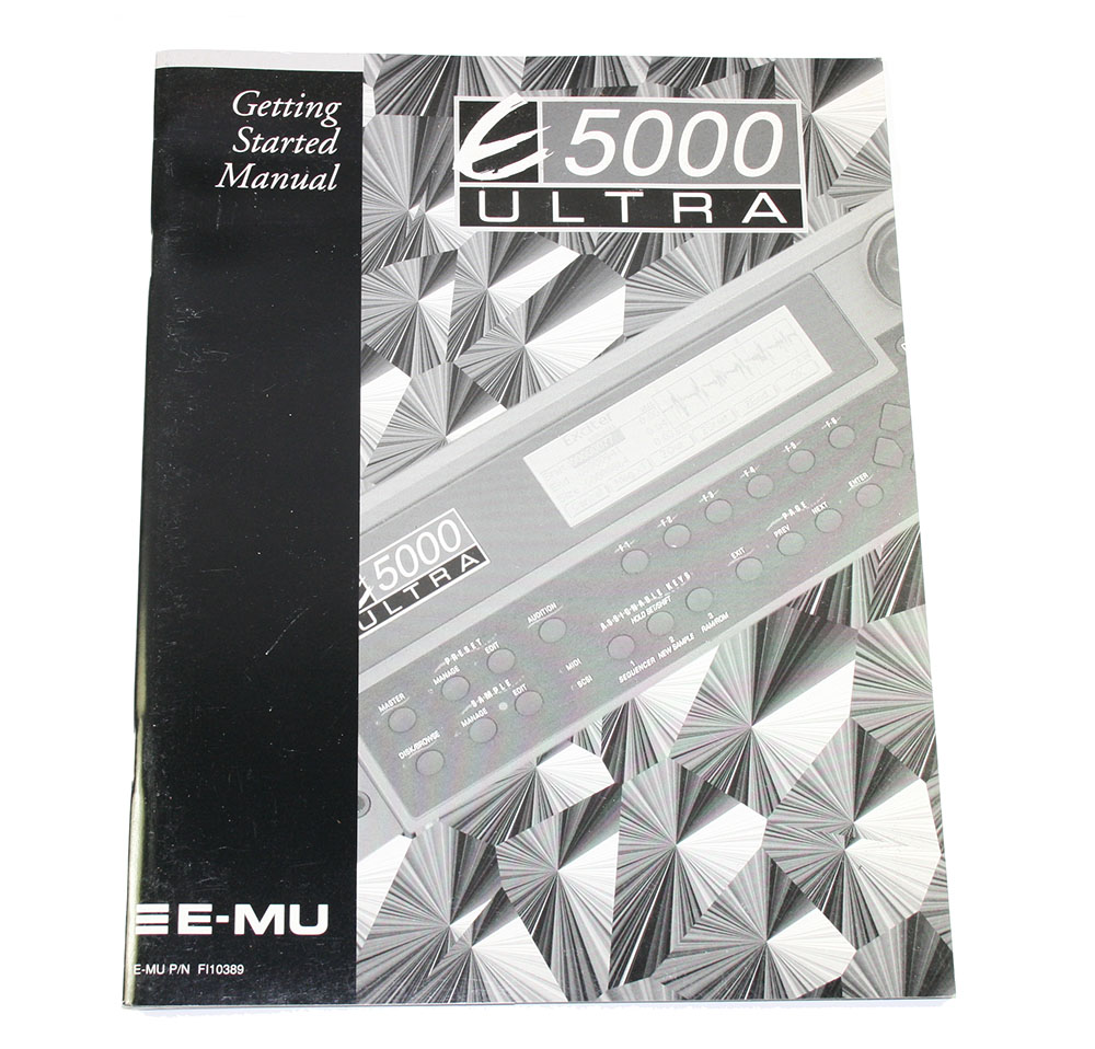 Getting Started Manual, E-mu E5000 Ultra - Syntaur