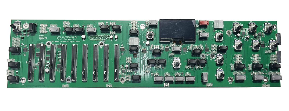 Panel board, left, Nord Electro 5