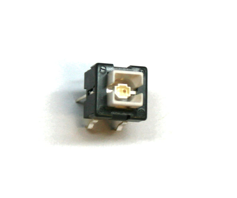 Pushbutton tact switch, with amber LED