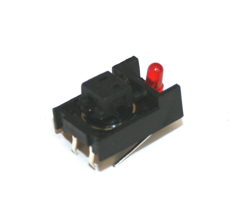Pushbutton tact switch with actuator
