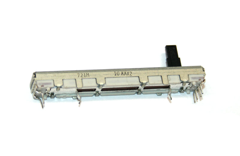 Slide potentiometer, 10KAx2, 45mm