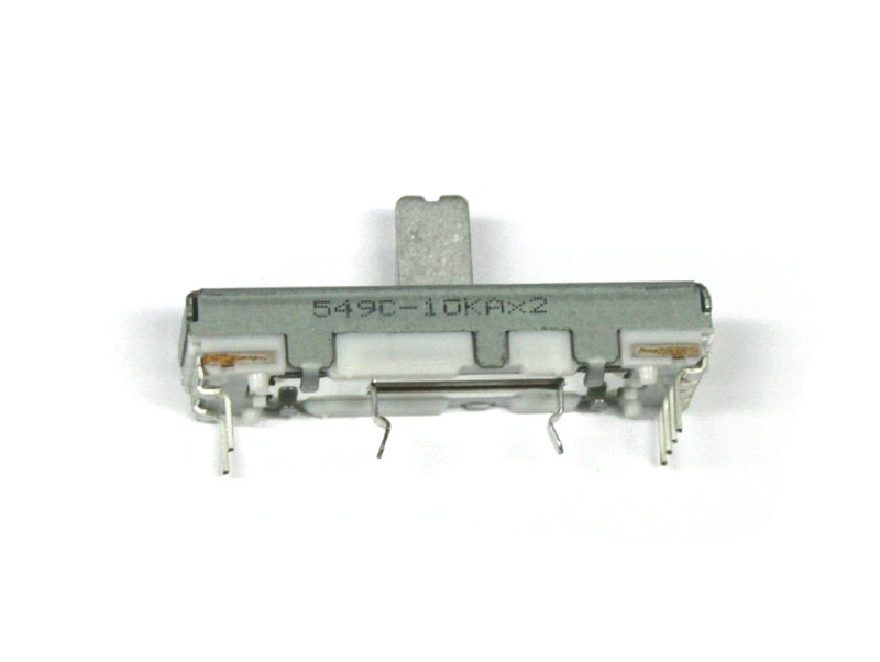 Slide potentiometer, 10KAx2, 20mm
