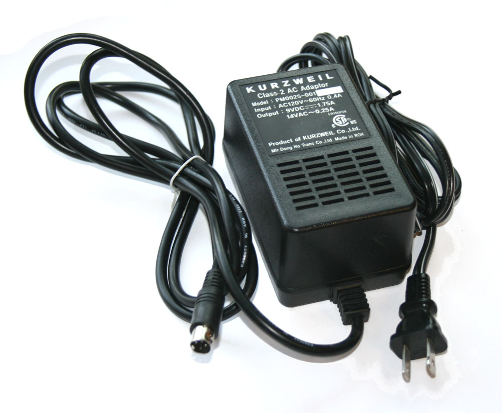 Power adapter, 9VDC and 14VAC