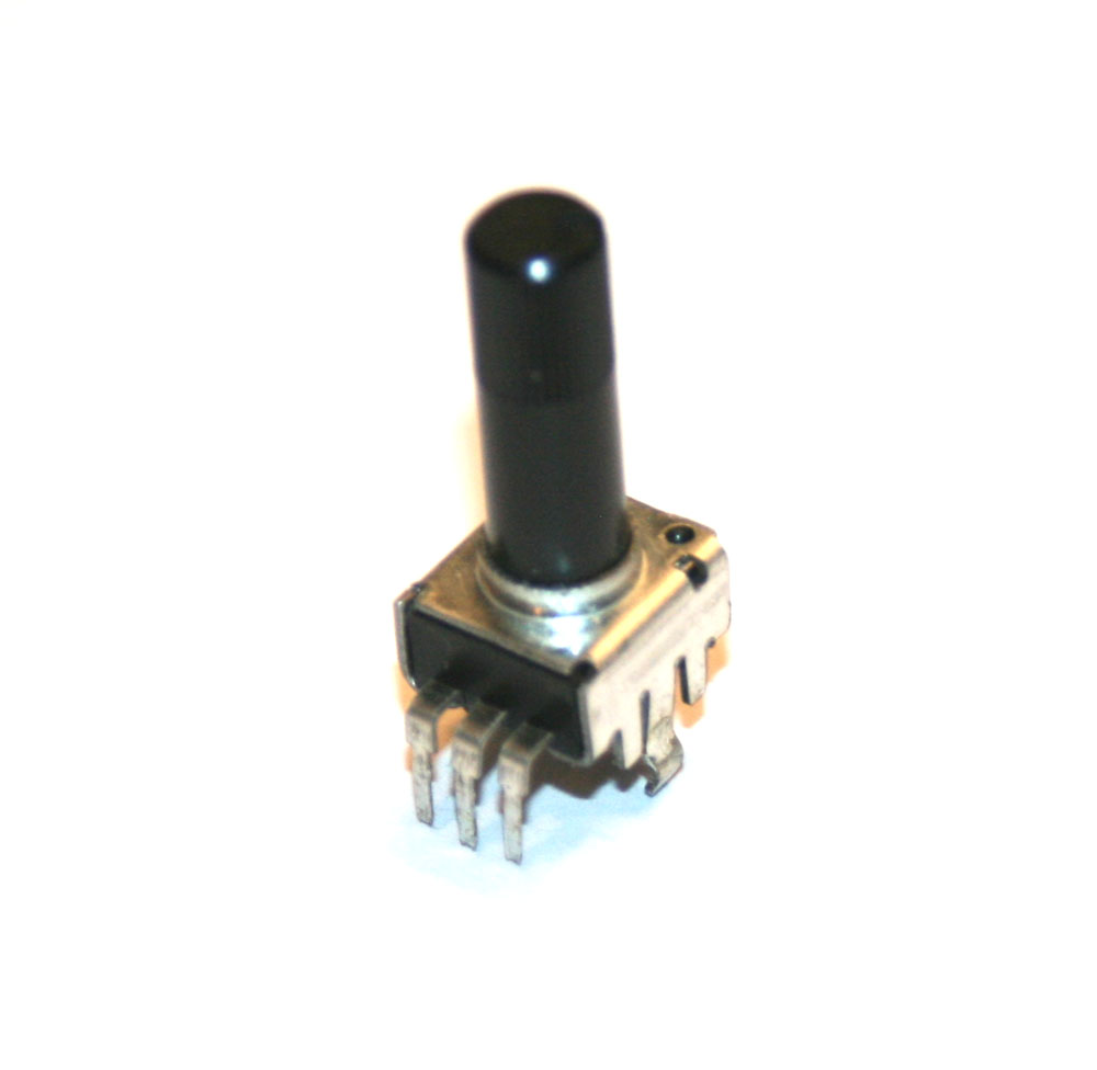 Potentiometer, 10KB rotary with black shaft
