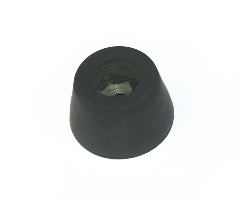 Rubber foot, 3/4-inch tall