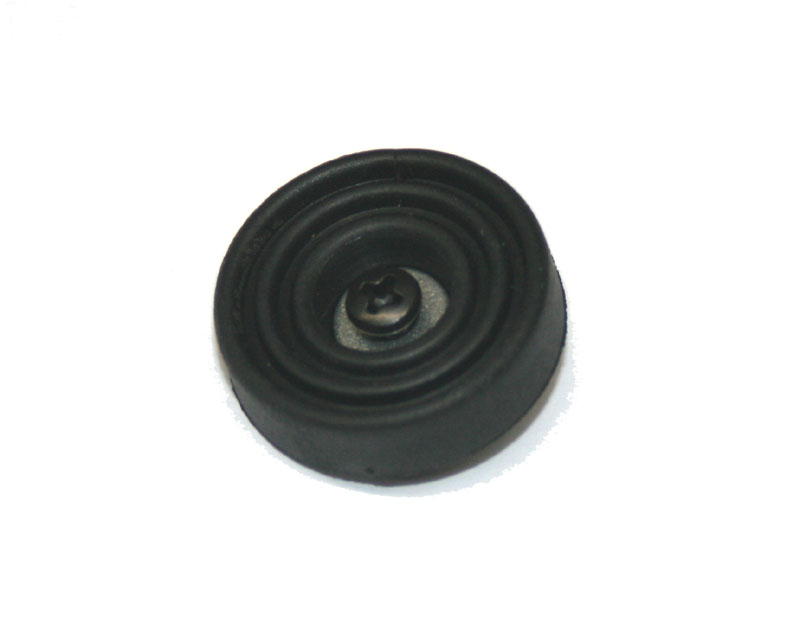 Rubber foot, 7mm tall, with screw