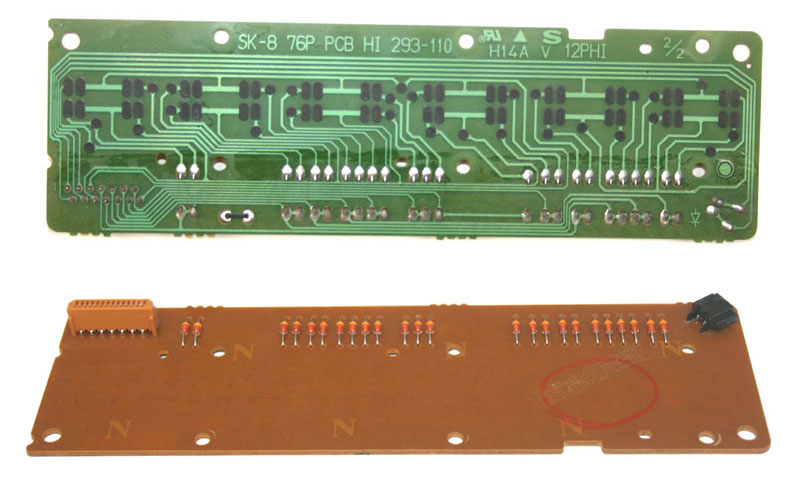 Key contact board, 12-note (High), Roland