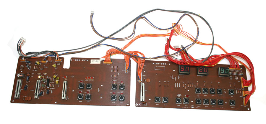 Panel boards, with wiring, Korg DW-8000