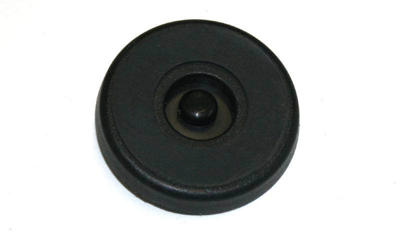 Rubber foot with lock pin