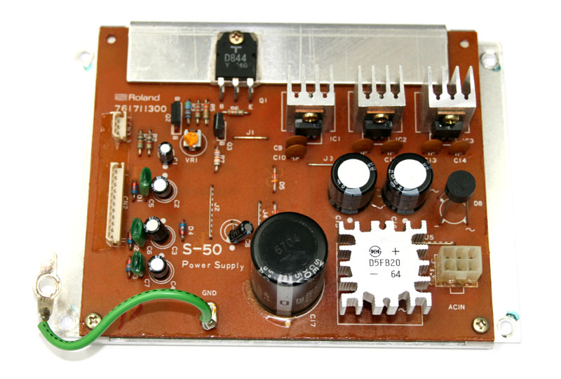 Power supply board, Roland S-50