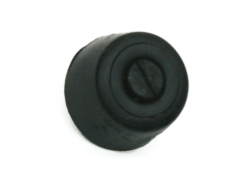 Rubber foot, 1/2-inch tall, with lock pin