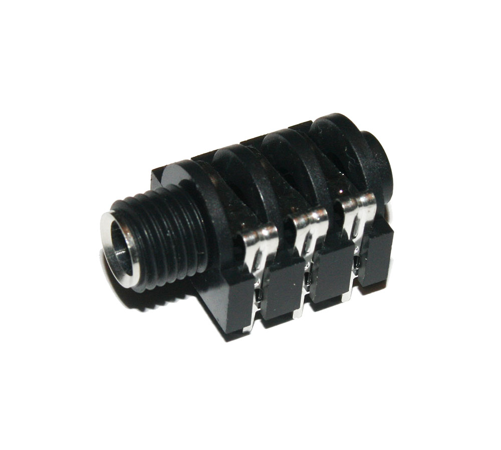 Phone jack, 1/4-inch, 6-pin PCB mount