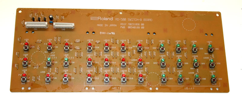 Panel board, switch B, Roland RD-500