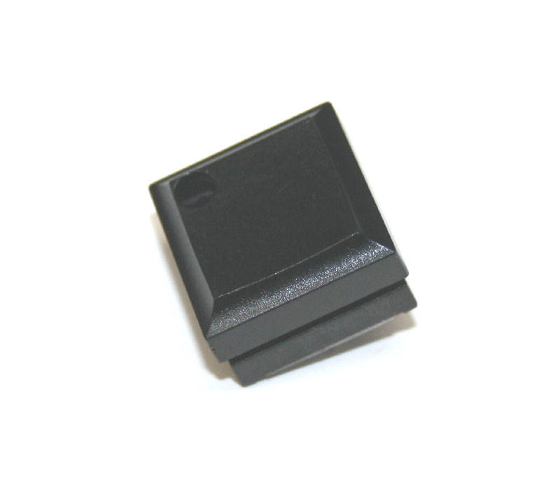 Panel switch, black, with LED hole