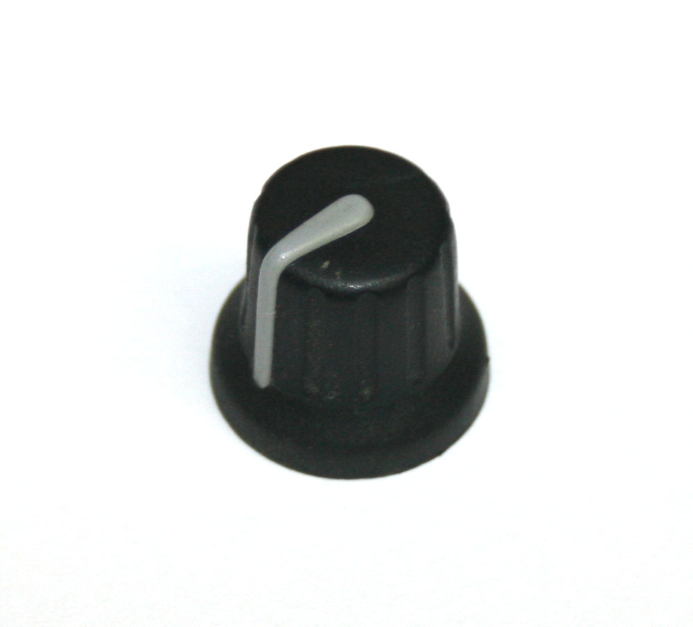 Knob, black with gray indicator