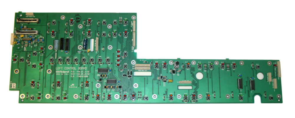 Panel board, left, Roland EM-2000