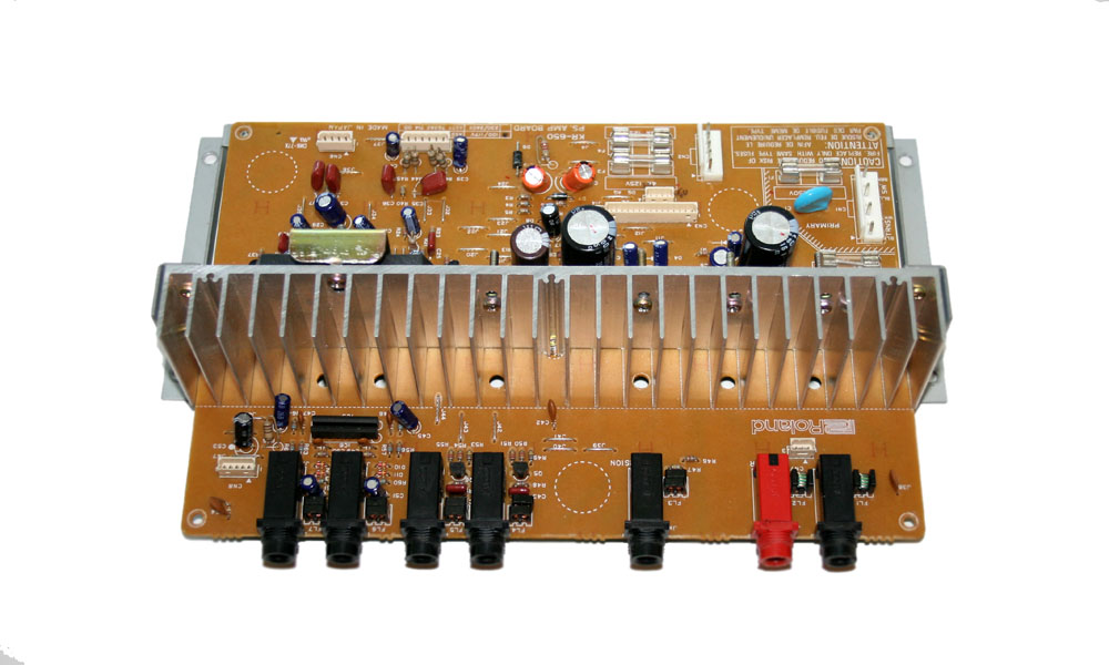 Power supply/amp/ jack board, Roland