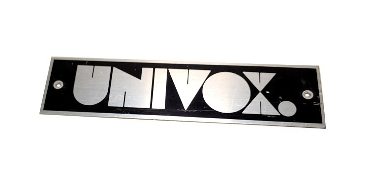 Nameplate, Univox
