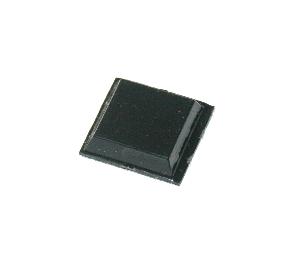 Rubber foot, square, self-adhesive
