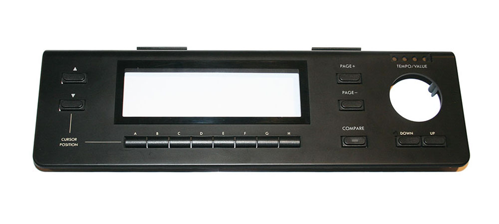 Display cover with buttons, Korg