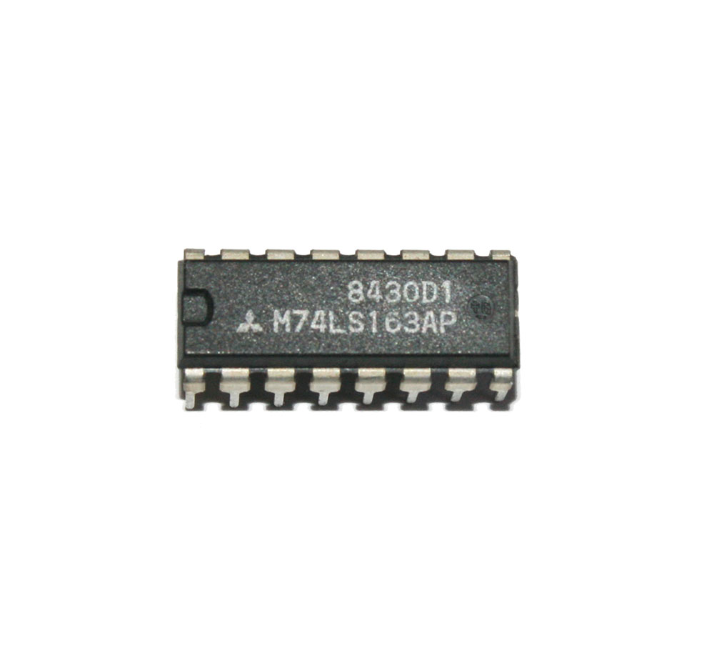 IC, 74LS163 4-bit synchronous binary counter