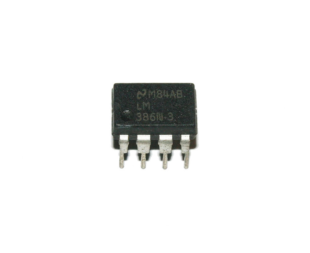 IC, LM386 audio power amp