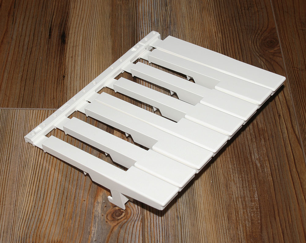 Style 107U keys, white octave (C-Top C)
