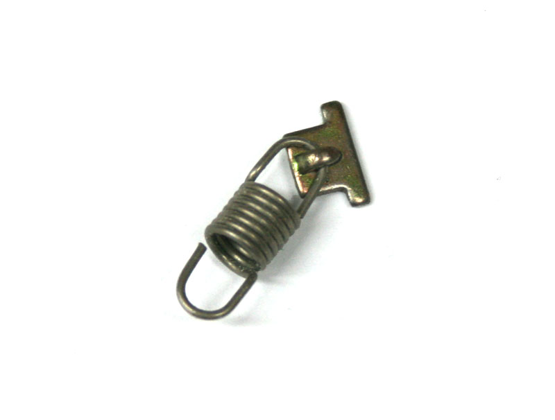 Key return spring with clip, for white keys