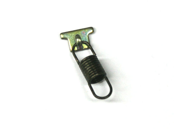 Key return spring with clip, for black keys