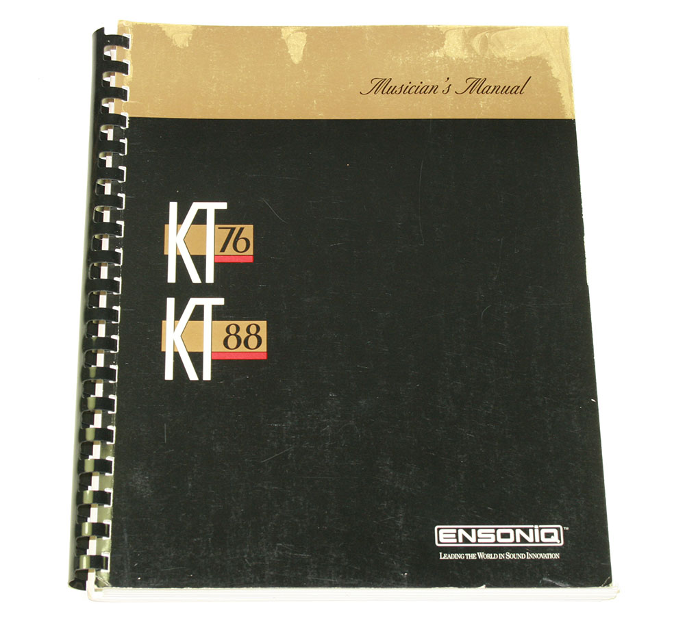 Musician's Manual, Ensoniq KT-76/KT-88