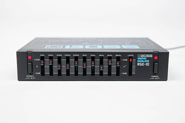 即決 BOSS RGE-10 グライコ graphic equalizer 日本製 EQ グレーパネル