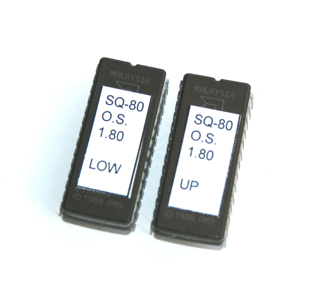 EPROM chip set, SQ-80 OS 1.80 