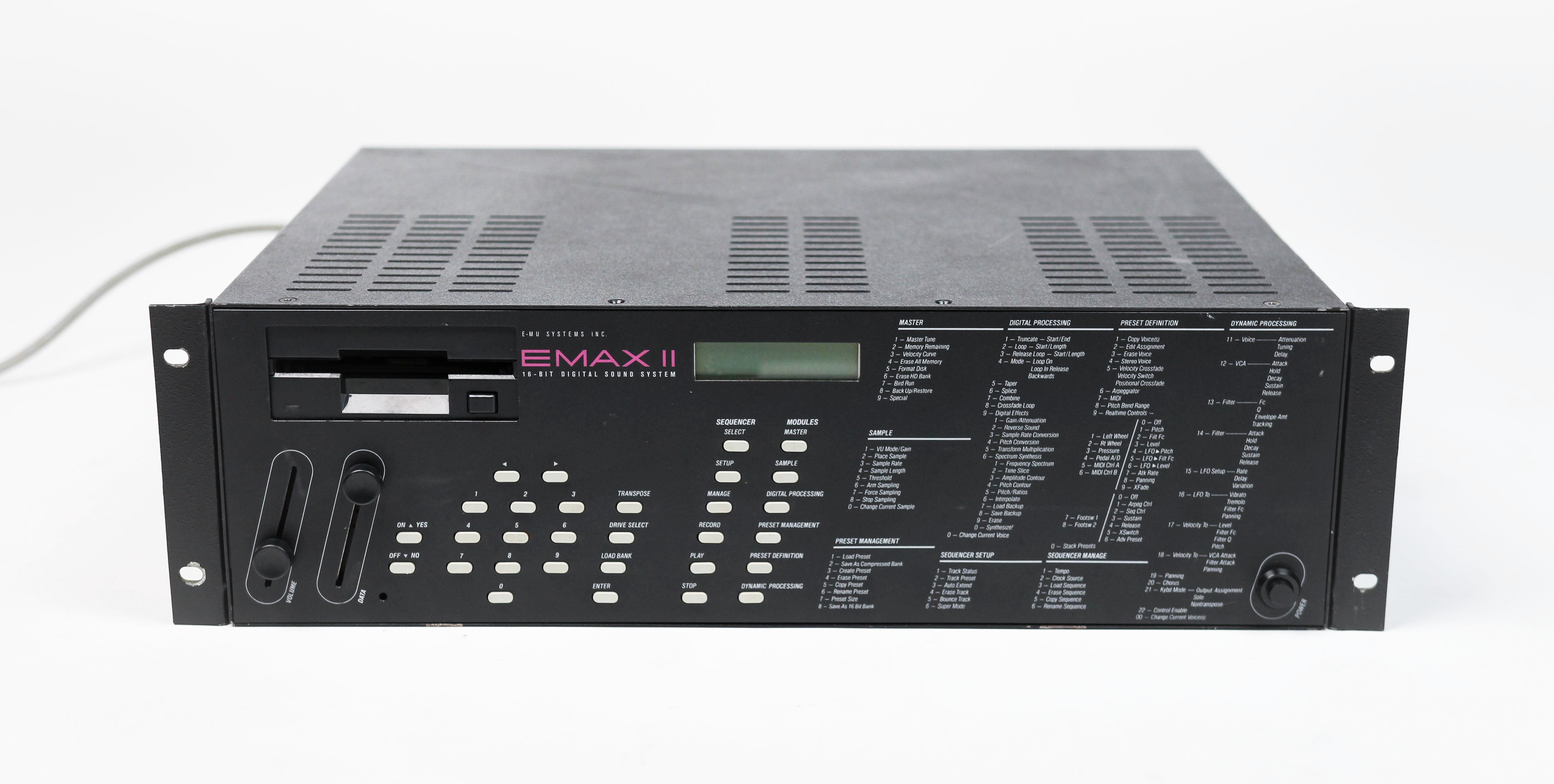E-mu Emax II rack