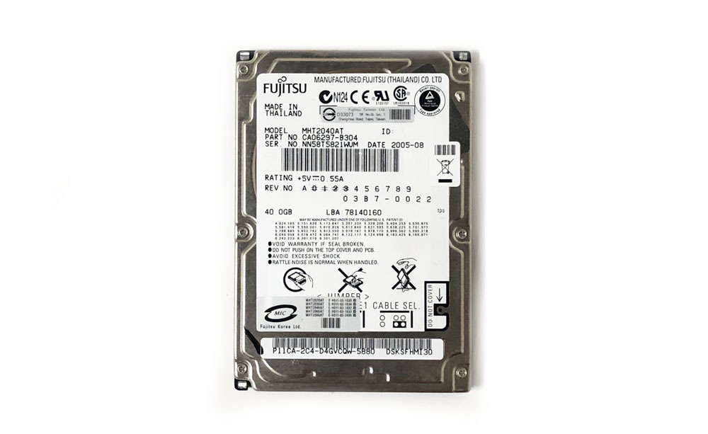 Hard drive, 40 GB