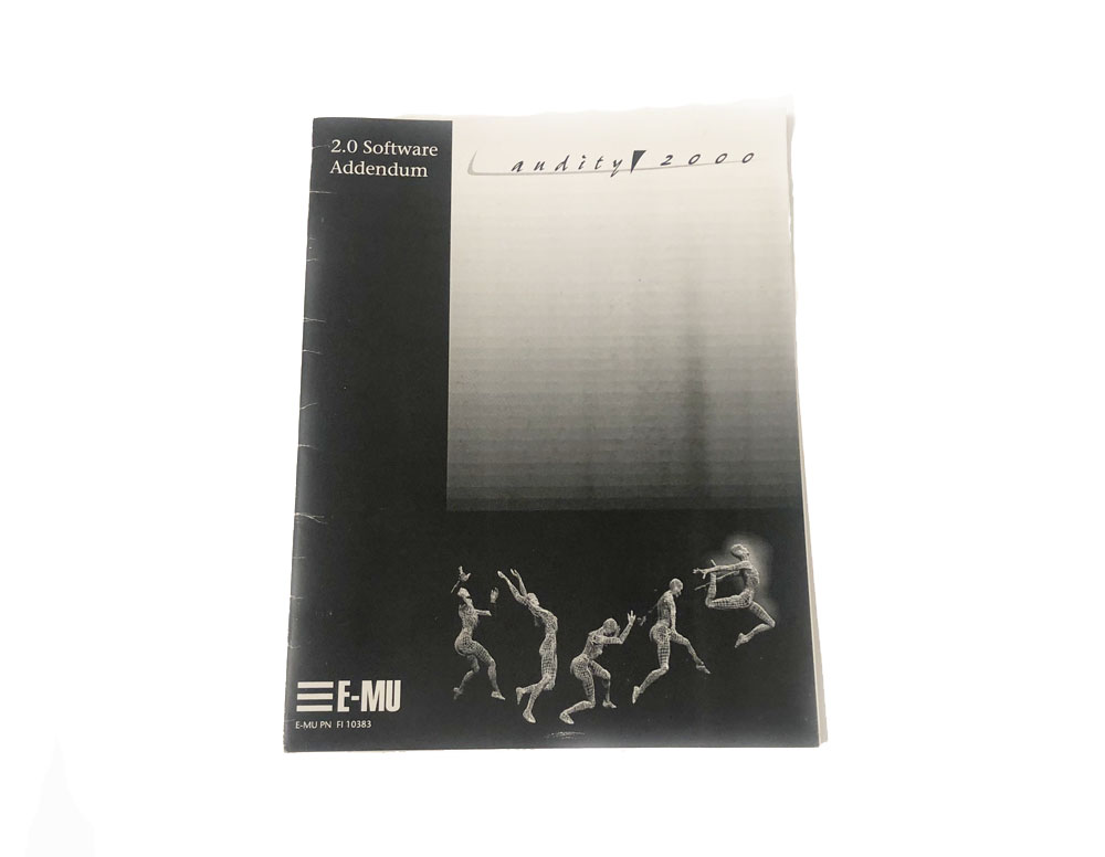 Software Addendum manual, Audity 2000