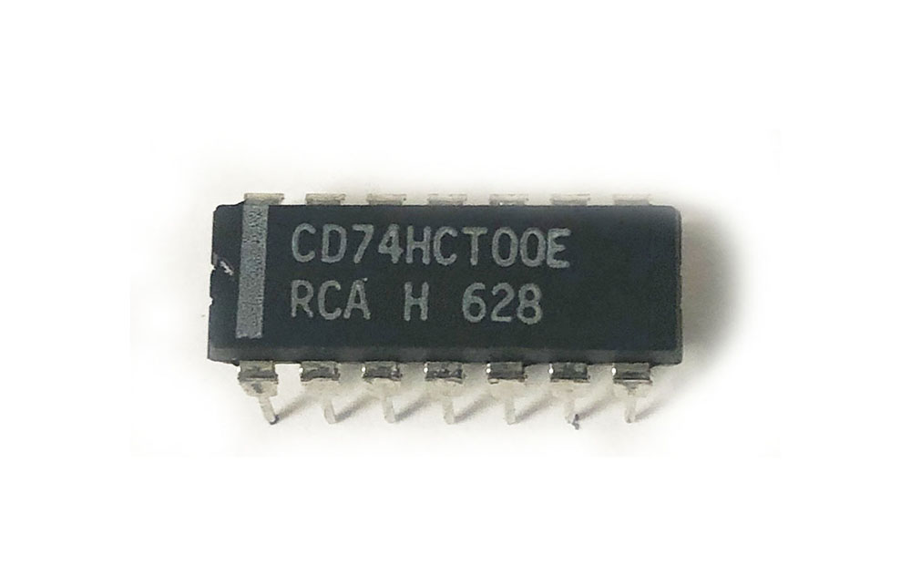 IC, 74HCT00, quad NAND gate
