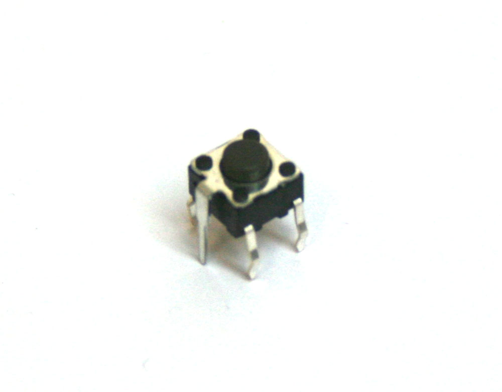 Pushbutton tact switch, 5mm, 4-pin with ground