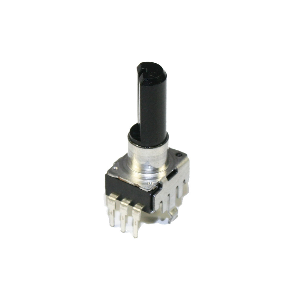Potentiometer, 10KB rotary, with center detent