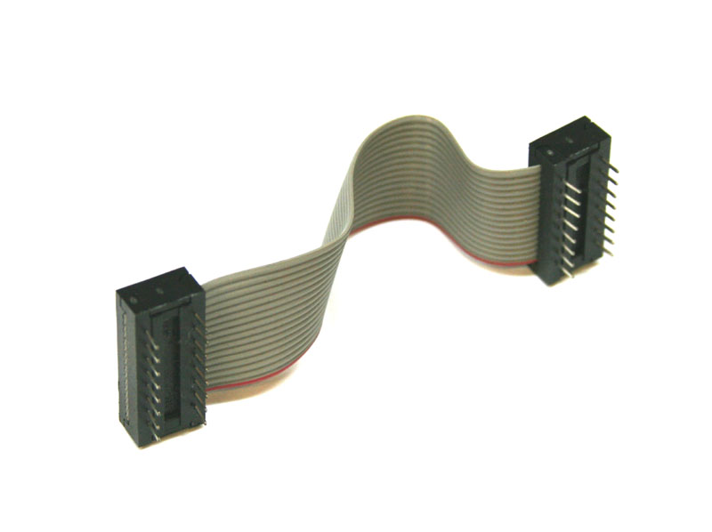 Ribbon cable, 4-inch with DIP connectors