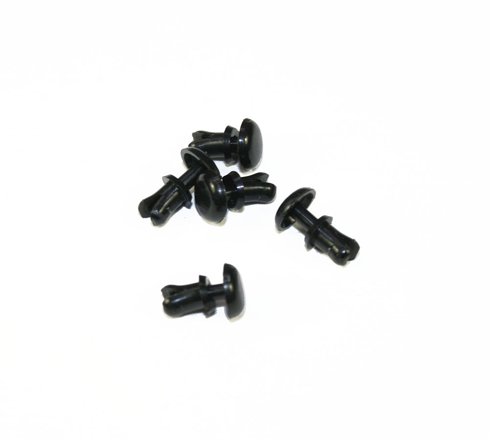 Plastic rivets, package of 5