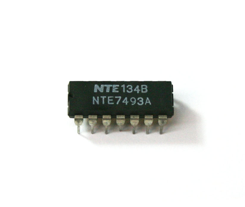 IC, 7493 4-bit binary counter