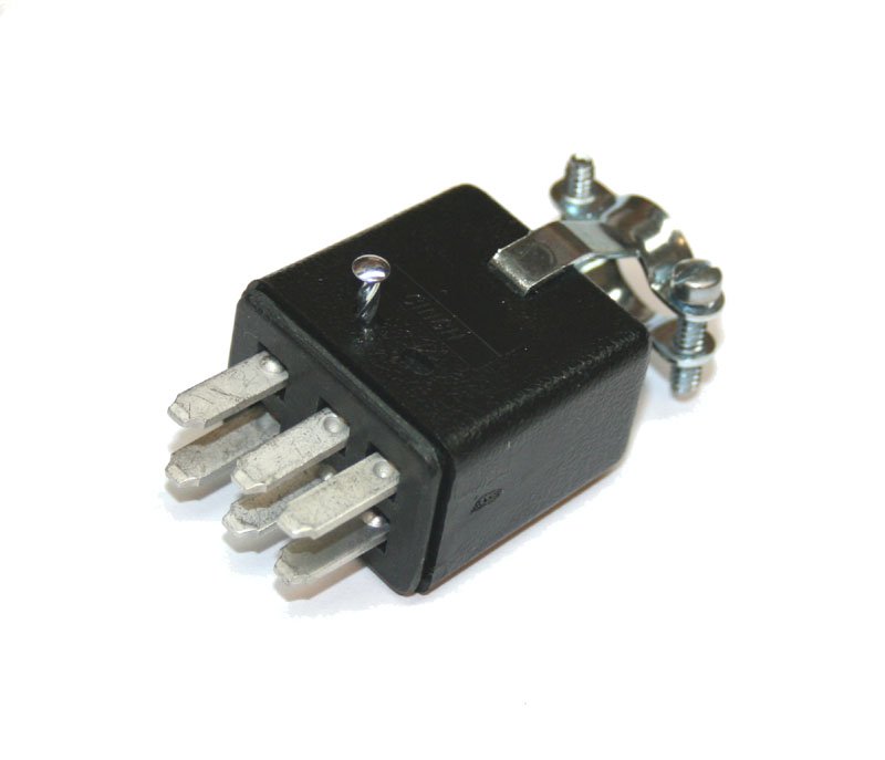 Connector, 6-pin male