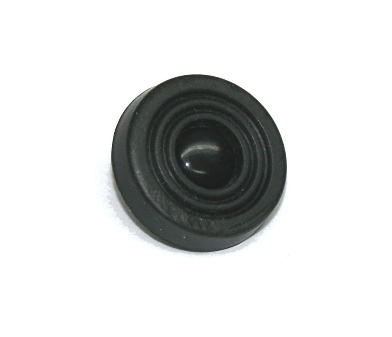 Rubber foot, 4mm tall, with lock pin