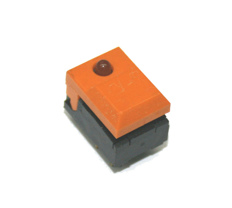 Panel switch, orange, with LED