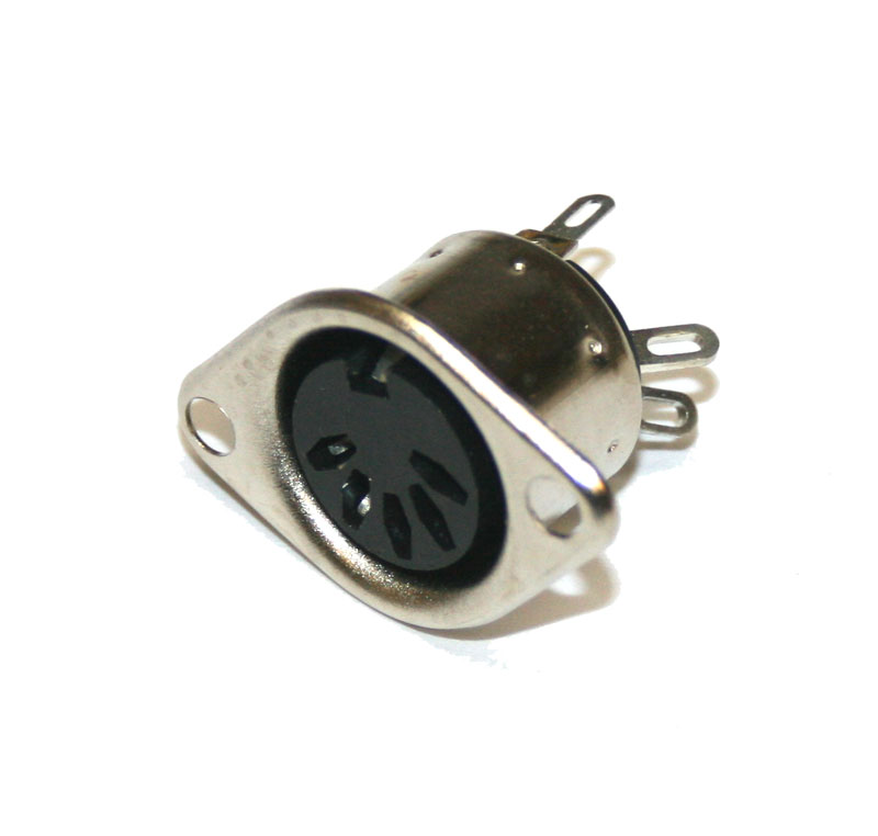 DIN connector, 5-pin, female